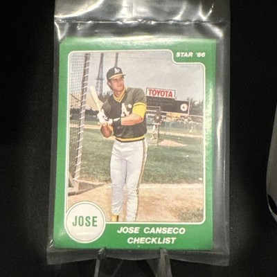 1986 STAR COMPANY JOSE CANSECO STICKER BASEBALL SET - ROOKIE FACTORY SEALED