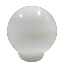 VINTAGE ART DECO WHITE MILK GLASS ROUND SPHERE SHAPED PENDANT LIGHT LAMP SHADE