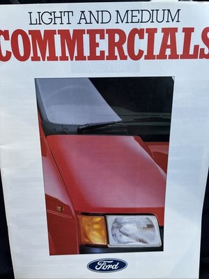 Ford Light & Medium Commercials Car Sales Info Prospekt rahmenfähig 1987 50 Seiten