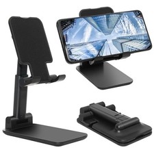 Folding Phone Stand   Adjustable Height  Angle, Fits 4  10  Phones/Tablets
