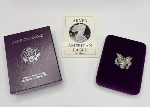 1989-S American Eagle One Ounce Silver Proof Coin w/ Original Box & COA