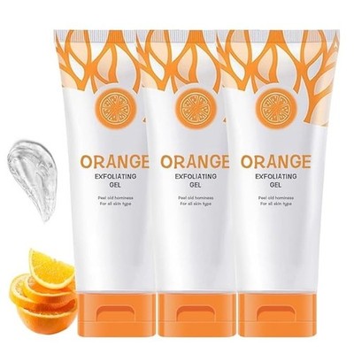 Gluta Gmeelan Orange Exfoliating Whitening Gel Scrub - 3PC Face and Body
