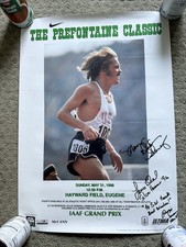 1998 Prefontaine Classic Poster Signed Mary Slaney & Lance Deal Rare