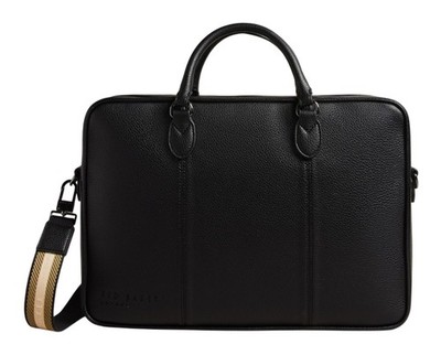 Ted Baker Kaden Webbing Document Bag Businesstasche Tasche Black schwarz Neu