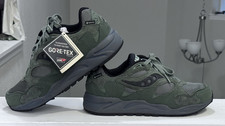Saucony GTX US 7 Para hombres Verde/Negro/Gris Retro Shadow Grid Gore-Tex S70840-2
