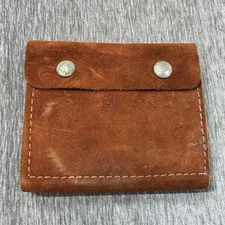 Hunter Ammo Belt Pouch Model 27-204 Suede Leather Rifle 14 Rounds Snap Case