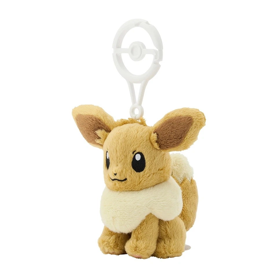 Pokemon Plush Eevee Evolutions Pokémon Center Original Carabiner Keychain 110725 - Image 3 of 4