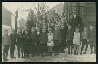 2x photo school 1929 Wiebelskirchen Neunkirchen Erna Jöckel Cullmann teacher boys