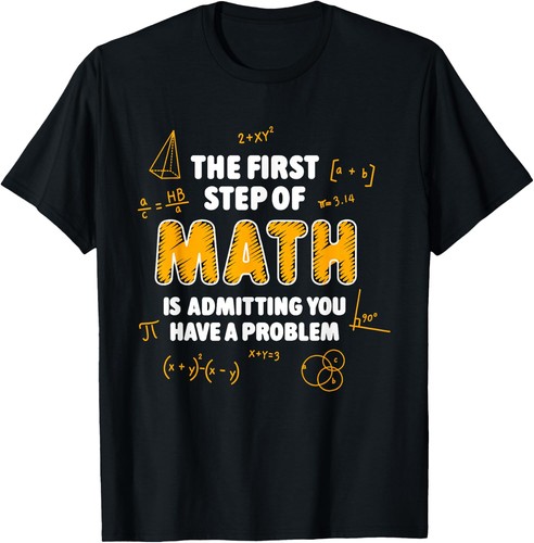 Rab, First Step Of Math Rab Is Admitting You Have Teacher Graphic T-Shirt Unisex