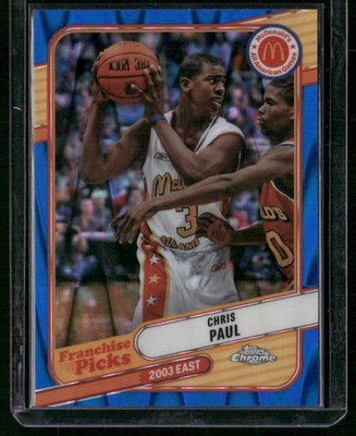 2024 Topps Chrome All-American #REA-CPA Chris Paul Franchise Picks Blue RayWave