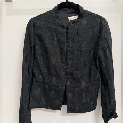 Dries Van Noten Black Textured Blazer Good