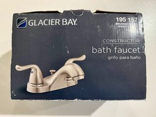 Glacier Bay Constructor Bath Faucet 195 157 Brushed Nickel 4" Centerset