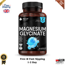 Magnesium Glycinate Supplements - 1040mg of Magnesium - 120 High Strength 0.09 per thousand milligrams