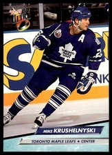 1992-93 Ultra !!! Mike Krushelnyski Toronto Maple Leafs #421