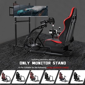 Dardoo Triple Screen Monitor Stand For 50mm Round Tube Racing Simulator Cockpit