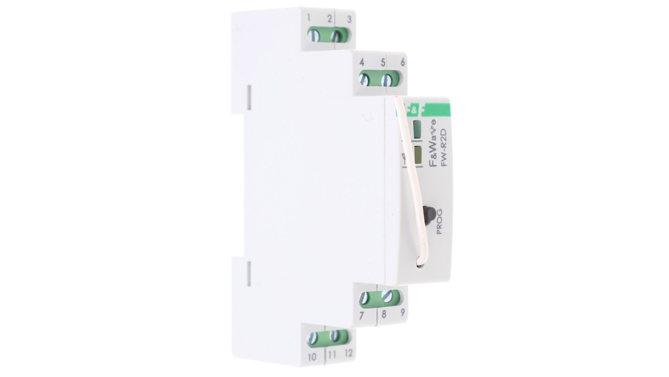 Wireless double relay bistable mounting DIN FW FW-R2D-P