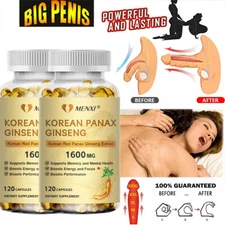 Best Korean Red Panax Ginseng Extract 1600mg 240 Capsule Extra Strength NON-GMO