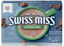 Swiss Miss ~~~No Sugar Added~~~Hot Cocoa Mix 8 Individual Packages