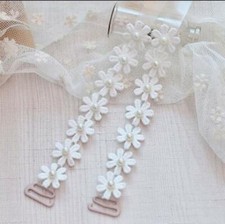 White Floral Decorative Bra strap