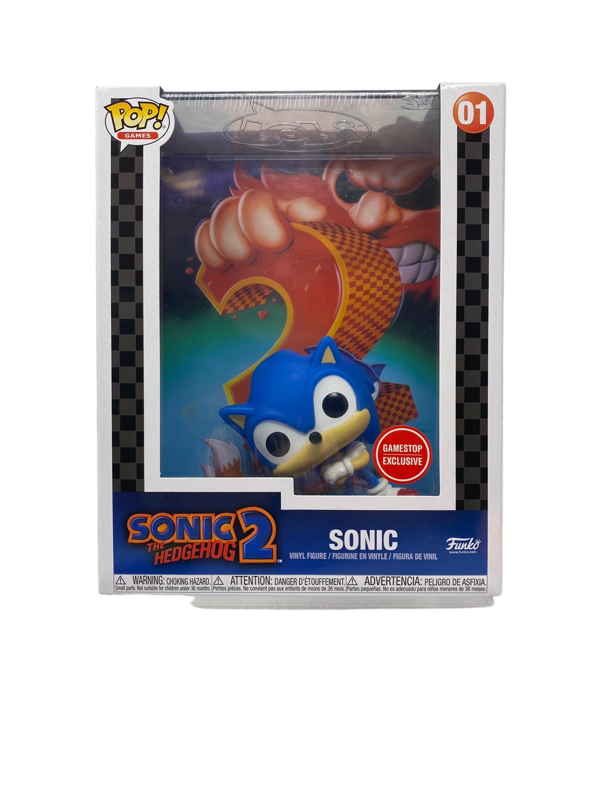 Funko Pop! Game Cover #01 Sonic The Hedgehog 2 Gamestop Exclusive