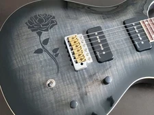 Guitar Body Rose Flower Design Vinyl Decals Inlays for Any Guitar 30 Colors!!