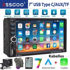 2 DIN 7" Autoradio Wireless Apple Carplay Android Auto Bluetooth USB AUX +Kamera