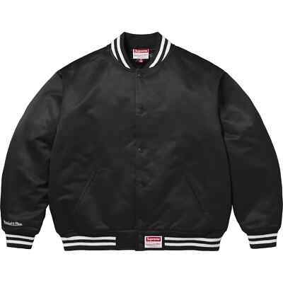 Supreme x Mitchell & Ness FW24 Week12 Satin Varsity Jacket Supreme x Mitchell & Ness FW24 Week12 Satin Varsity Jacket