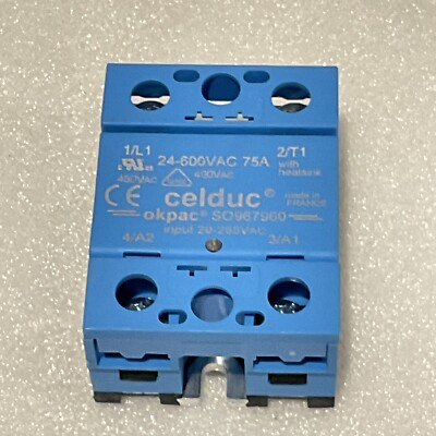 Celduc SO967960 Solid State Relay 75A 24-600VAC ( Brand New )