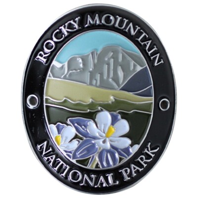 Rocky Mountain National Park Walking Stick Medallion Colorado Hiking Gift Badge