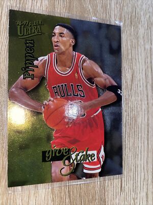 Scottie Pippen Card 1996-97 Ultra Give and Take #8 Chicago Bulls HOF Rare |  eBay