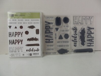 スタンピンアップ　Stampin'up Happy Celebrations Stampin' Up Happy Celebrations Stamp 22 Samps 143012 | eBay