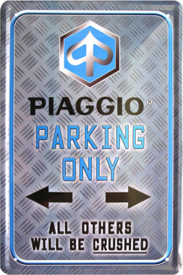 Retro Blechschild Baker Parking Only - 20x30cm Metall Schild