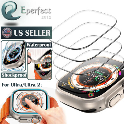 Fr Apple Watch Ultra 2 Screen Protector 49mm Tempered Glass iWatch Full Coverage