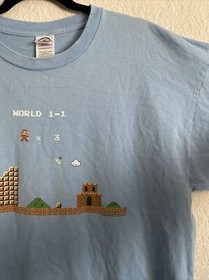 2007 Nintendo Mario Bros Shirt Size XL 8 Bit Level One NES