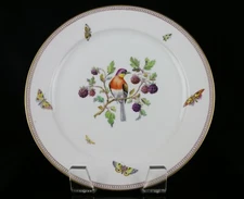 KPM Berlin Germany 12.5" Porcelain Bird & Butterfly Hand-Painted Charger Plate
