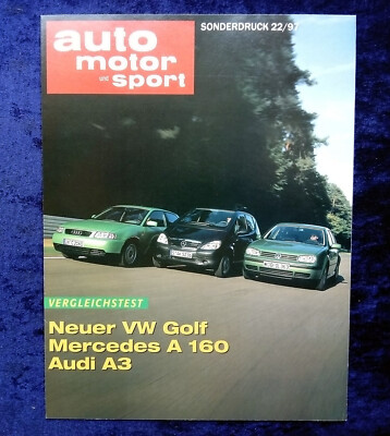 Special print of Auto Motor Sport 1997, Golf 4 in comparison