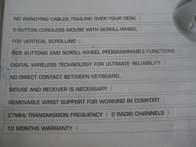 Medion Multimedia Wireless Computer Keyboard & 5 Button Scroll Optical Mouse NEW - Image 2 of 4