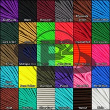 Paracord Type III 7 Strand 550 Parachute Cord 10 20 50 100 1000 Feet