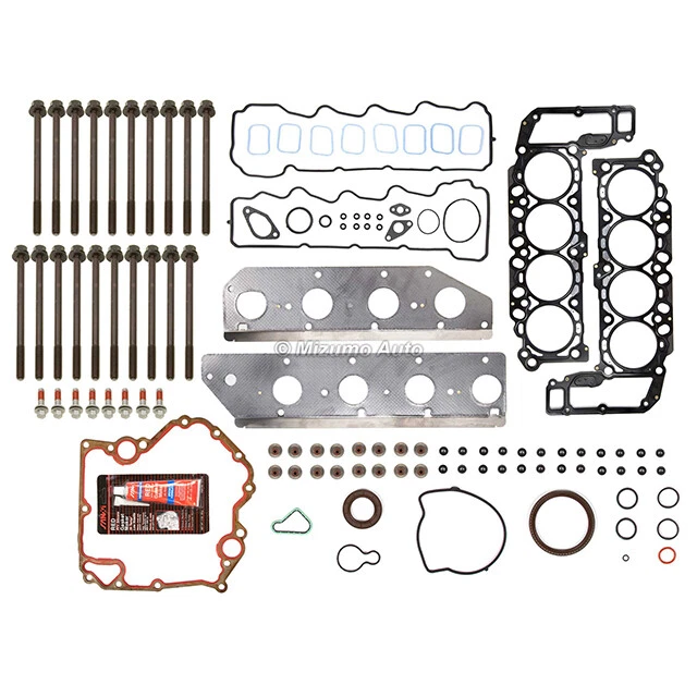 Juego completo de juntas pernos de cabeza aptos para 08-10 Dodge Durango Dakota Jeep Commander 4.7 Foto 2 de 4