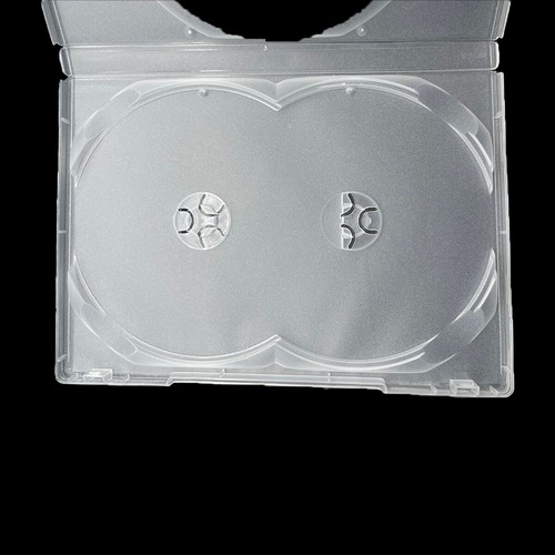 Standard Clear 3 Disc Holds DVD CD Case Movie Box Storage Holder Cover 13mm - Picture 4 of 6