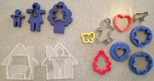 20 Shapes Tupperware Nesting Cookie Cutter Set House Tree Family Bear Cat + More