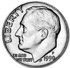 1990 P Roosevelt Dime BU Uncirculated Mint State 10c US Coin Collectible