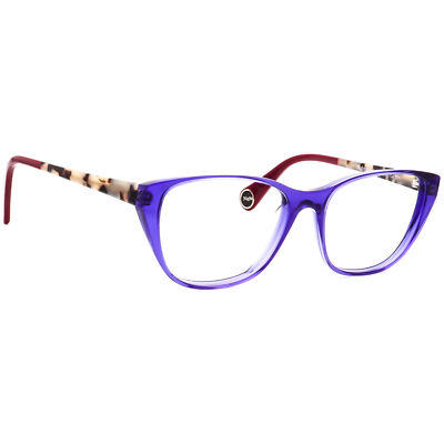 Woow Eyeglasses Night Call 2 Crystal Violet Cat Eye Frame Italy 52[]16 143