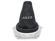 FÜR HONDA JAZZ III 08-14 SCHALTMANSCHETTE SCHALTSACK LEDER STICKEREI NAHT GRAU