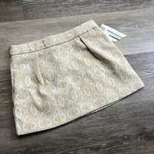 "NEW" OSH KOSH Geometric A Line Brown Tweed Mini Skirt Girl's Size 3T