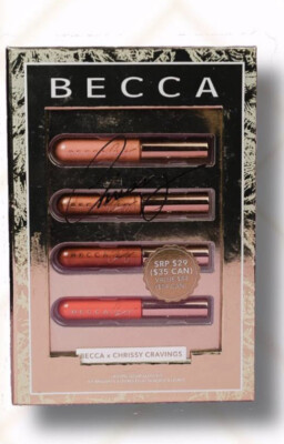 Becca x Chrissy Teigen Cravings Lip Icing Glow Gloss Kit Lipgloss Holiday Set