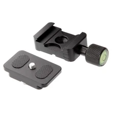 1/4" QR Quick Release Plate Adapter Mount For Camera Benro Arca Swiss Tripod