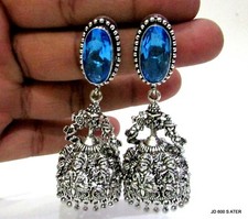 Stone Stud Indian Traditional Ethnic Tribal Regional Temple Jhumka Gypsy Earring