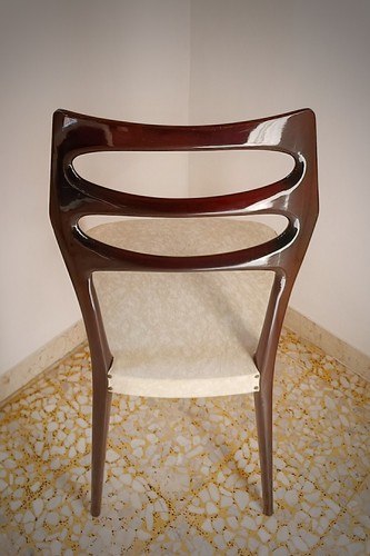 Set di 6 sedie anni '50 Vintage Design Paolo Buffa Vittorio Dassi Ico parisi - Foto 5 di 5