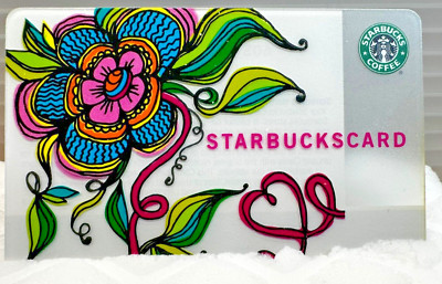 STARBUCKS CARD 2006 ''VALENTINE'S PASSION FLOWER'' PIN INTACT ~A BEAUTY~ POPULAR